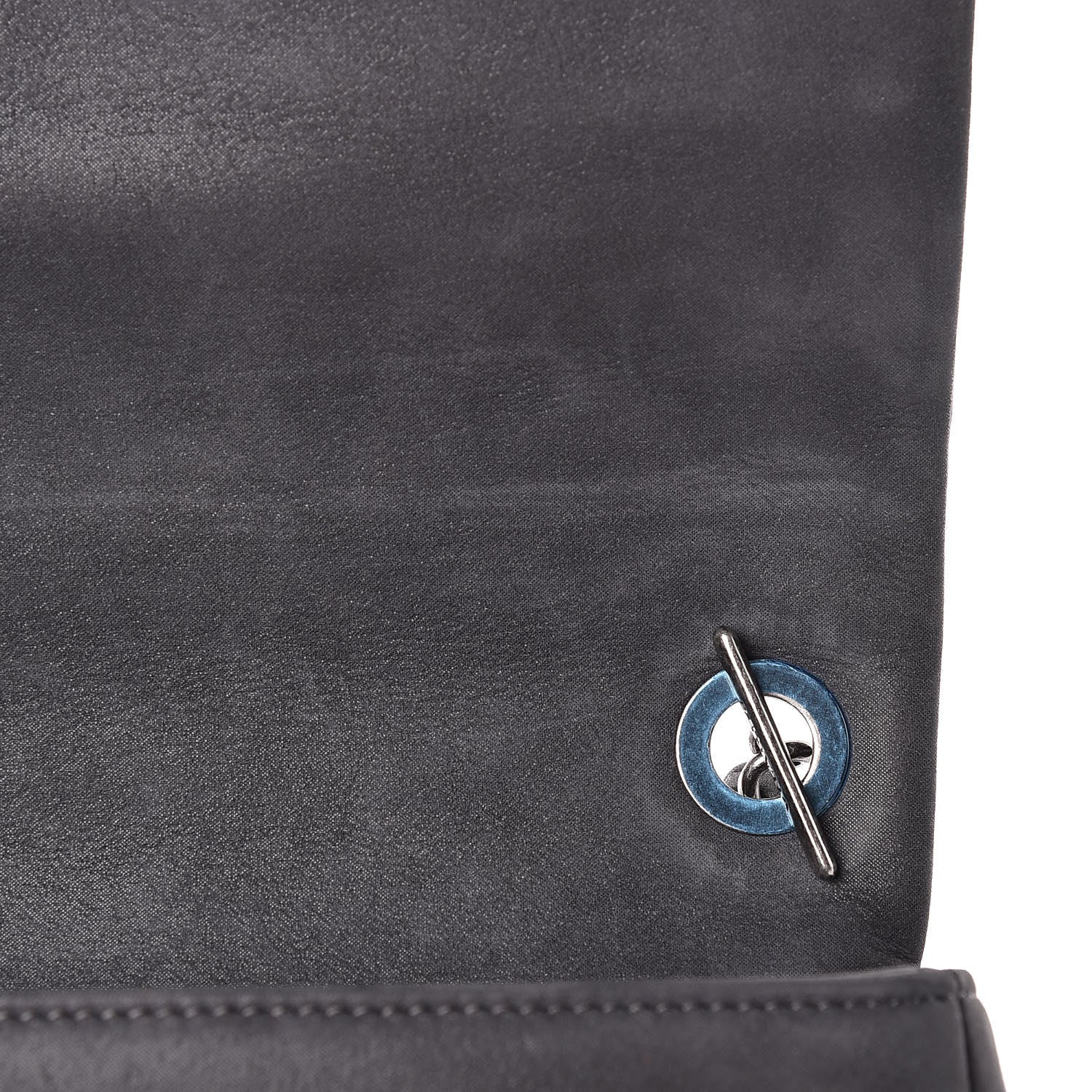 Chanel Calfskin Diamond Embossed New Chic Flap Grey 13 of 14