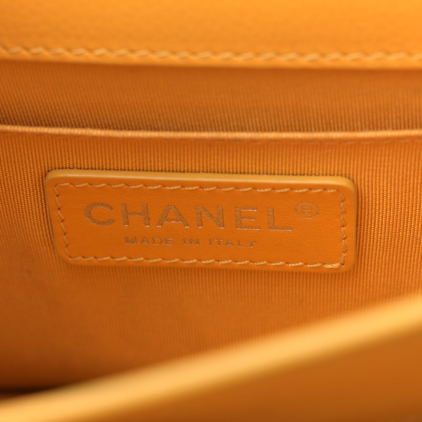Caviar Quilted CC Box Flap Yellow