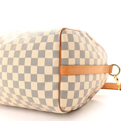 Louis Vuitton Damier Azur Speedy Bandouliere 30 9 of 10