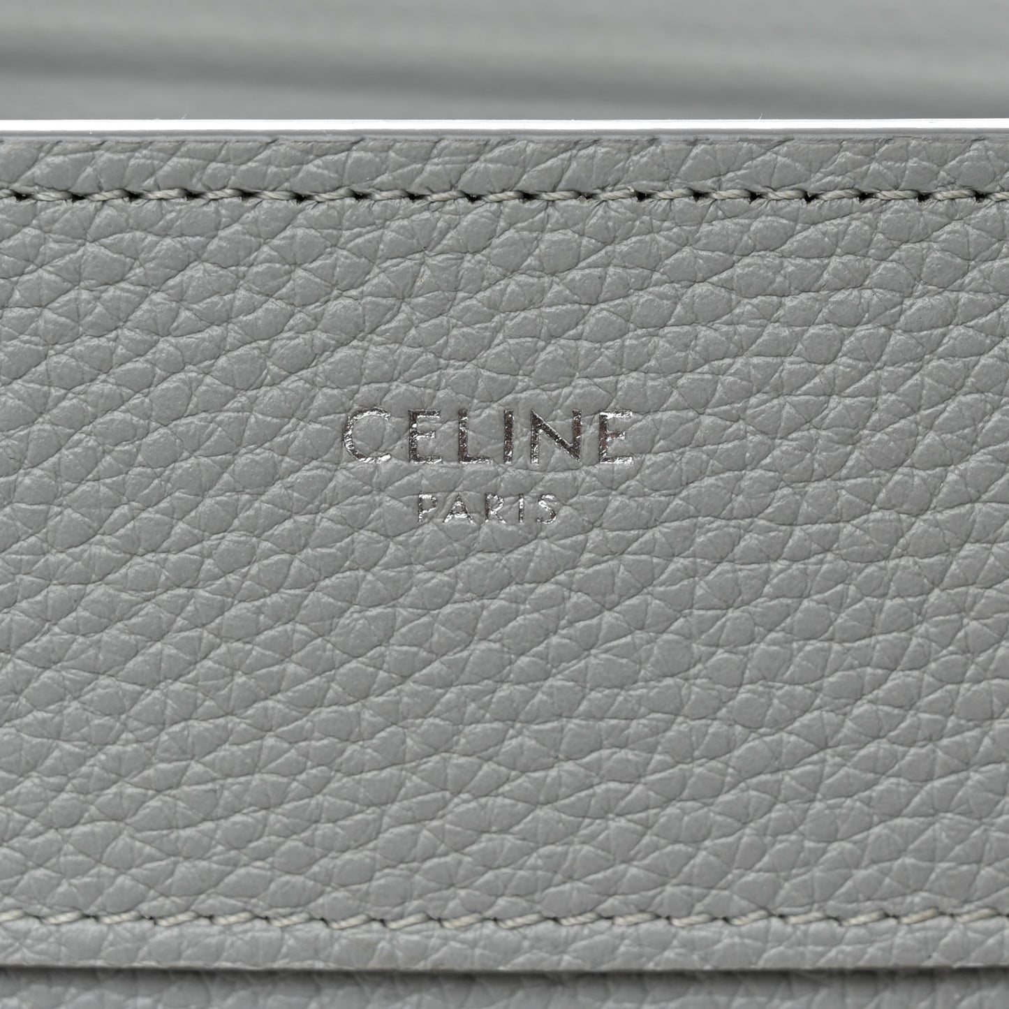 Baby Drummed Calfskin Micro Luggage Sky