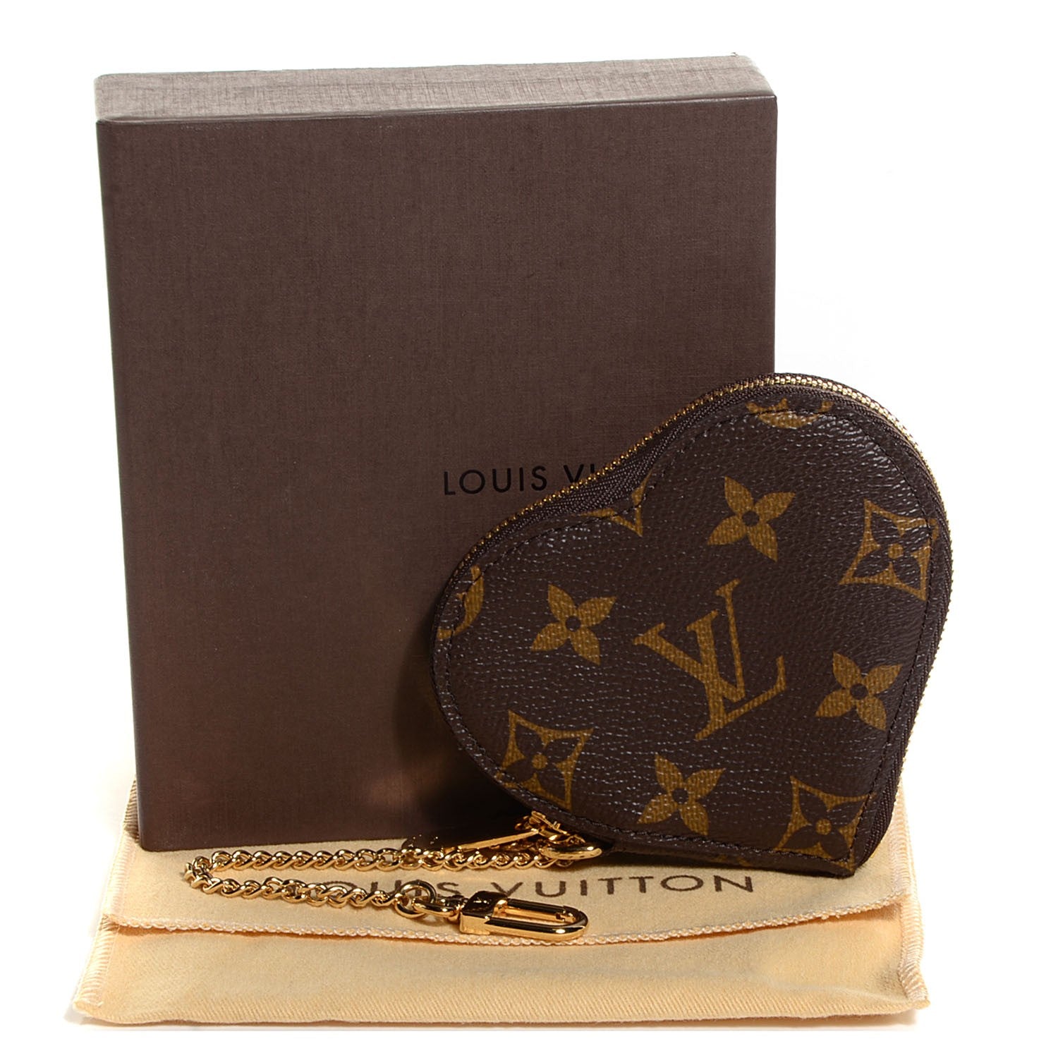 Louis Vuitton Monogram Leopard Coeur Heart Coin Purse Blanc Corail 5 of 8