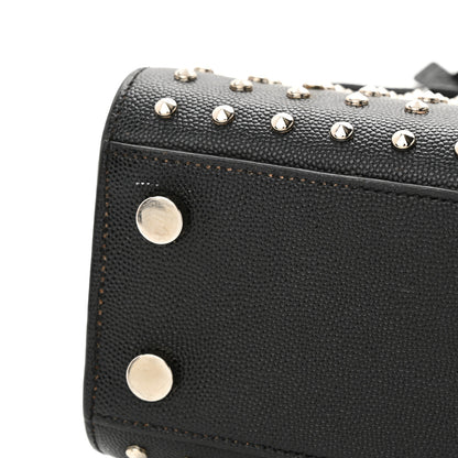 Saint Laurent SAINT LAURENT Calfskin Studded Nano Sac De Jour Black 18 of 18