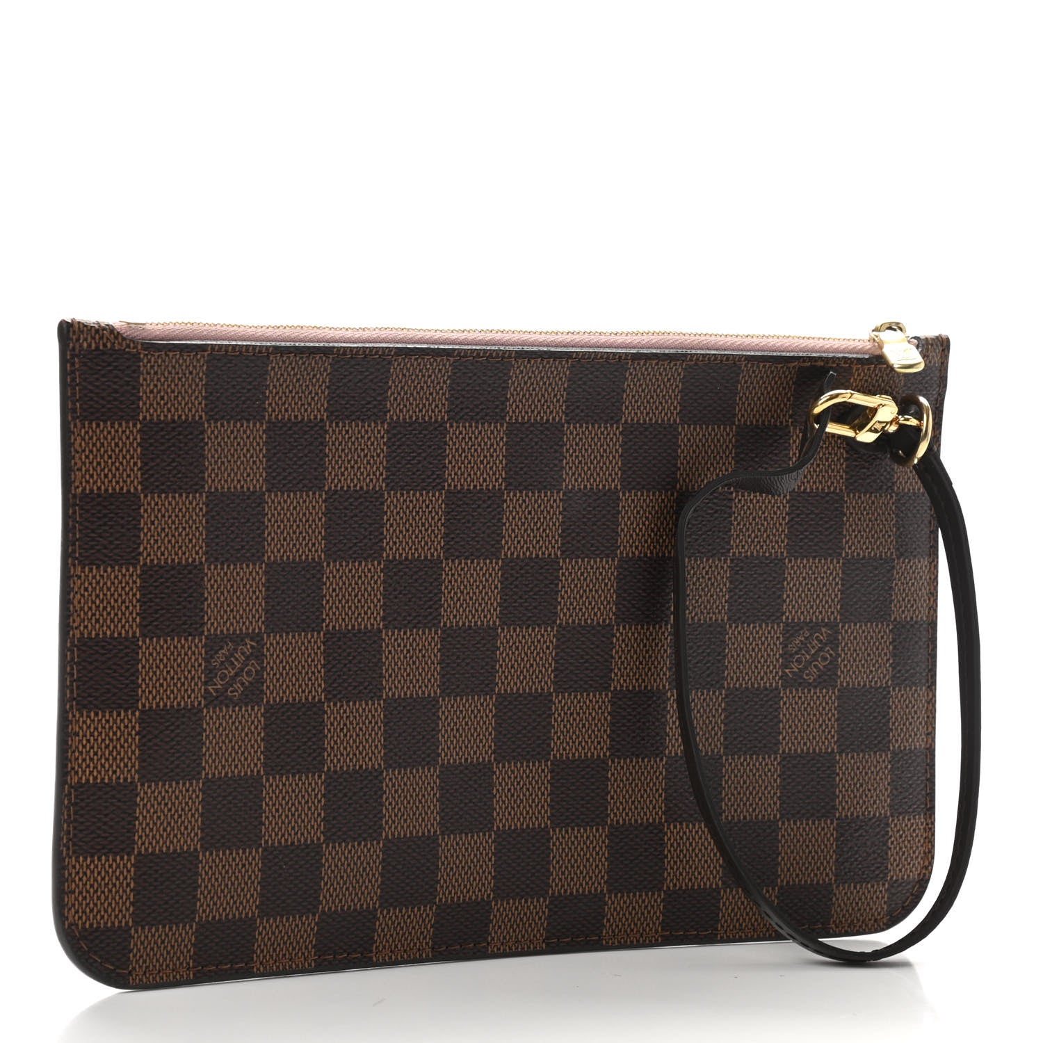 Louis Vuitton Damier Ebene Neverfull MM GM Pochette Rose Ballerine 3 of 8