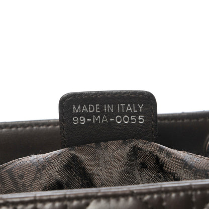 Christian Dior Lambskin Cannage Large Lady Dior Dark Brown 8 of 11