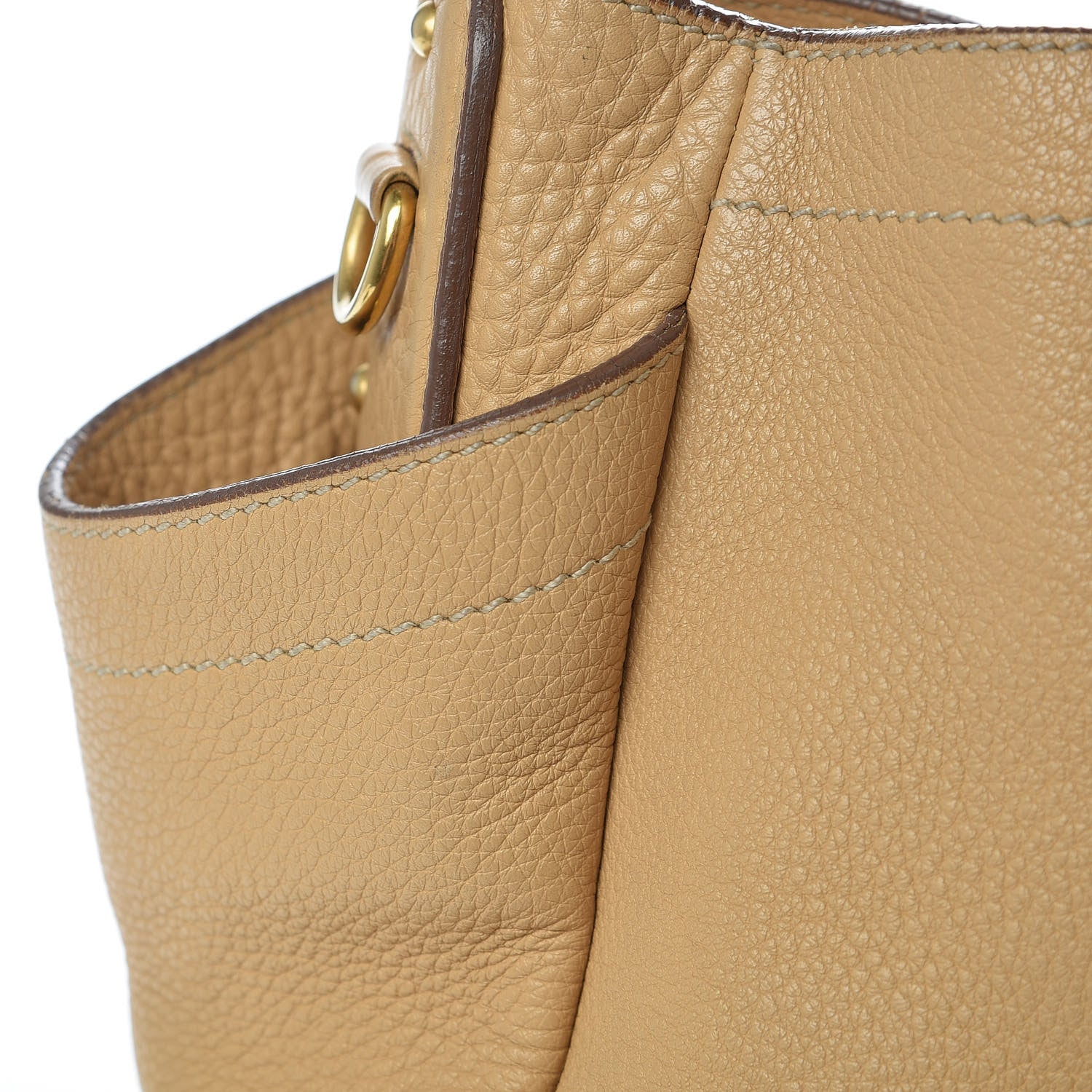 Prada Vitello Daino Side Pocket Hobo Sabbia 8 of 21