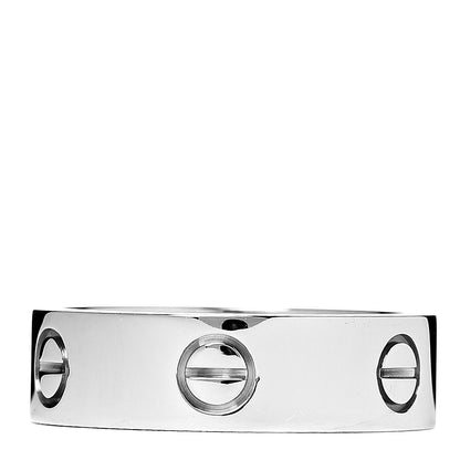 Cartier 18K White Gold 5.5mm LOVE Ring 58 8.25 3 of 5