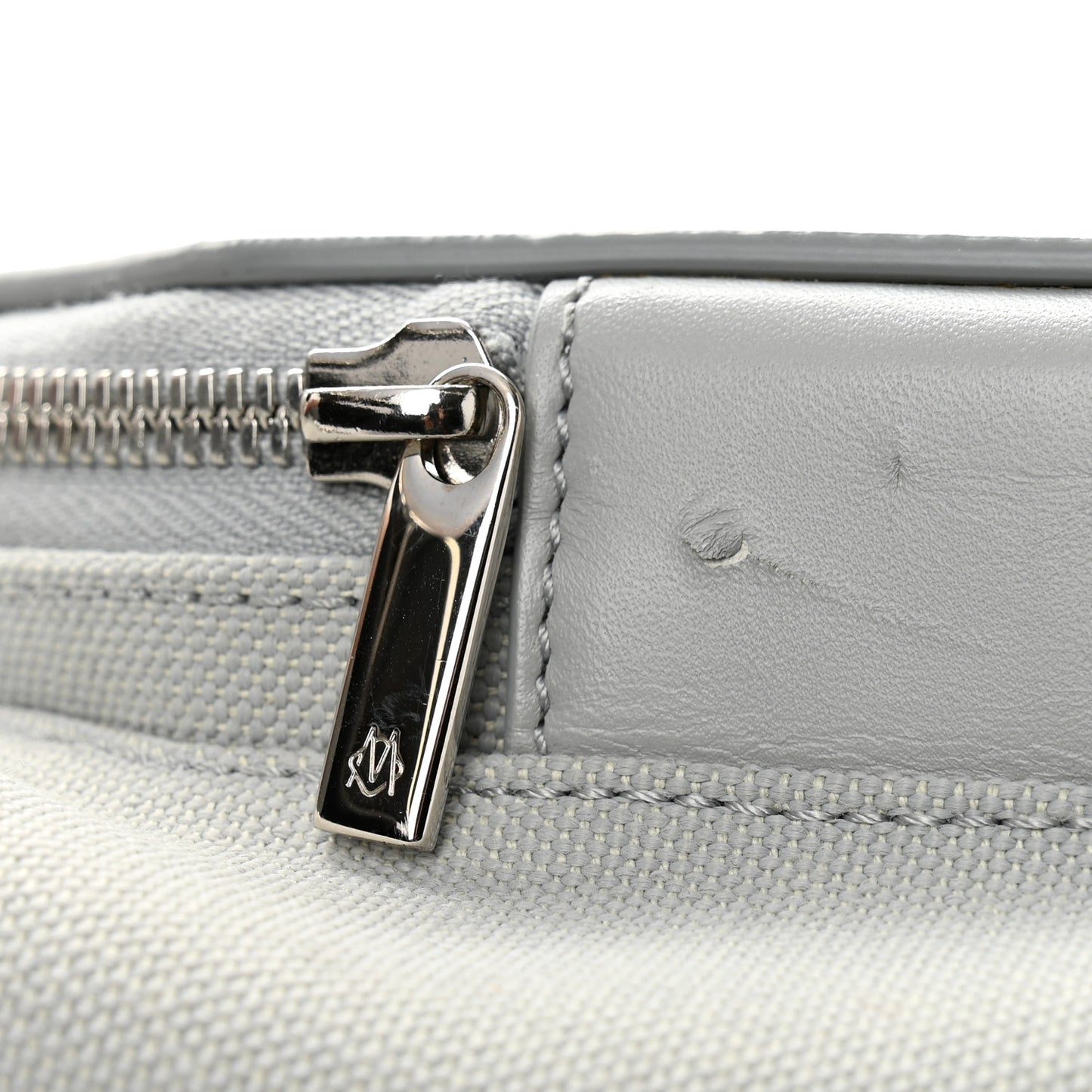 Canvas Calfskin Never Still Small Backpack Grey
