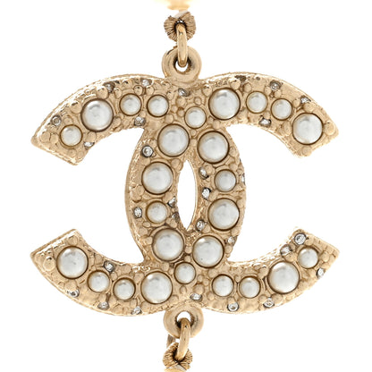 Chanel Pearl CC 100th Anniversary Necklace Light Gold 4 of 7