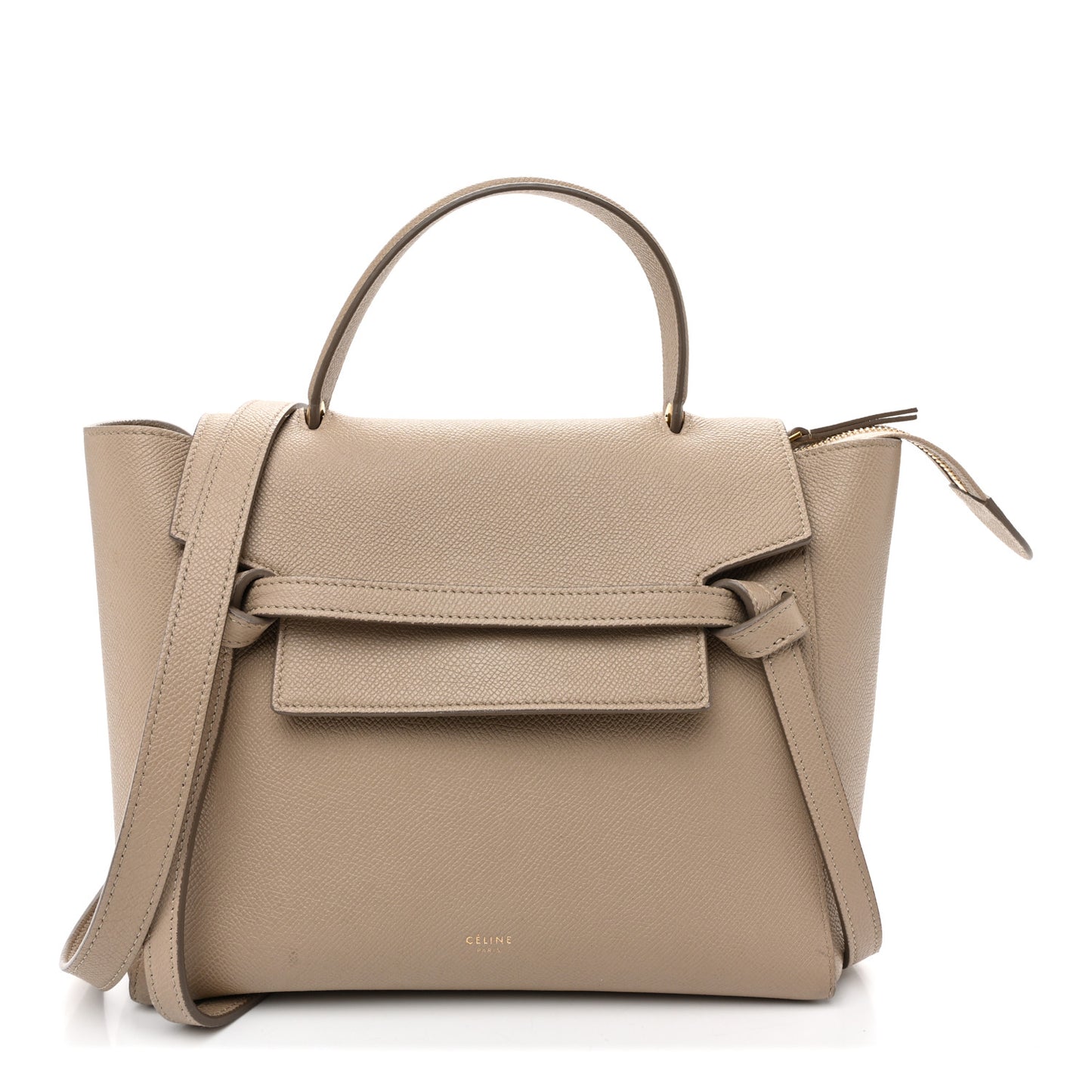 Grained Calfskin Micro Belt Bag Light Taupe Light Taupe