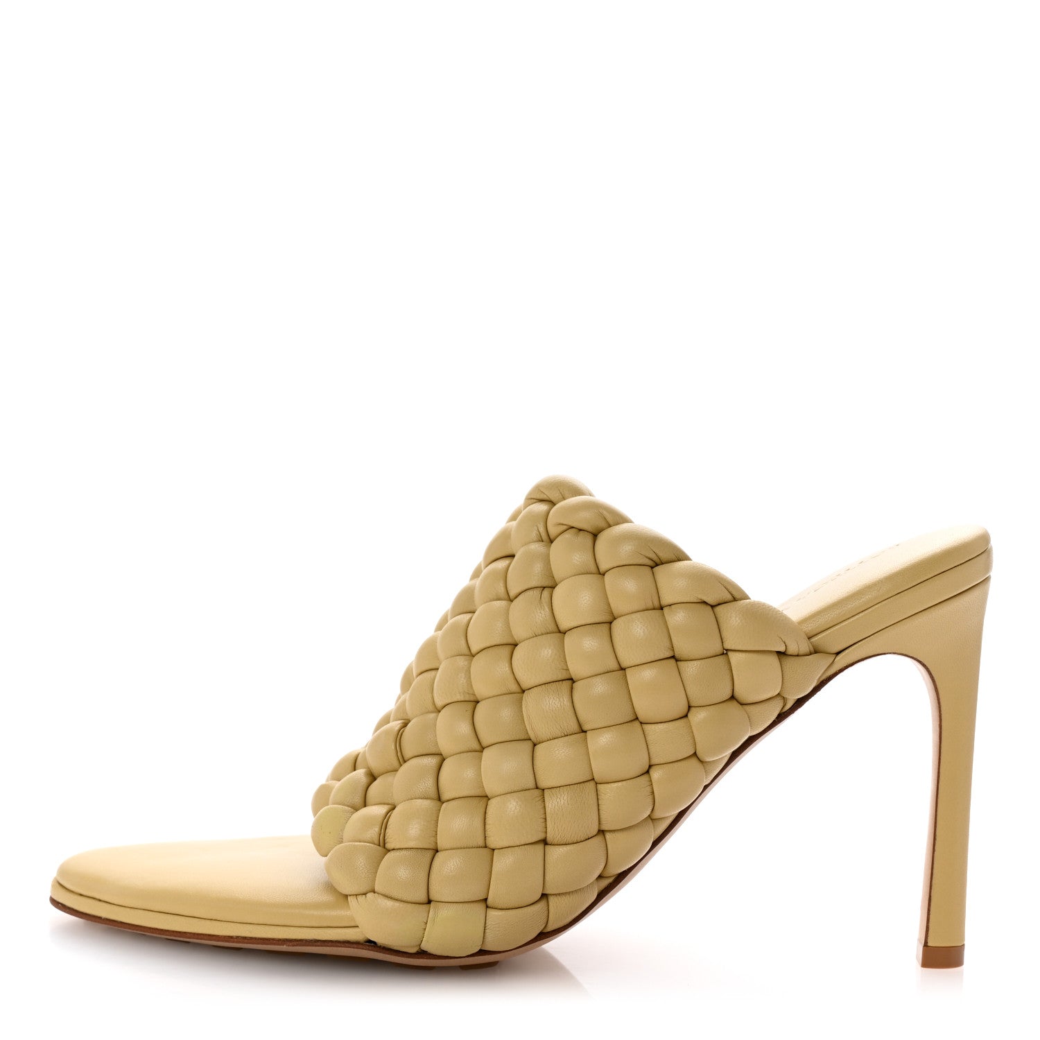 Bottega Veneta Nappa Padded Intreccio The Curve Sandals 39.5 Tapioca 1 of 9
