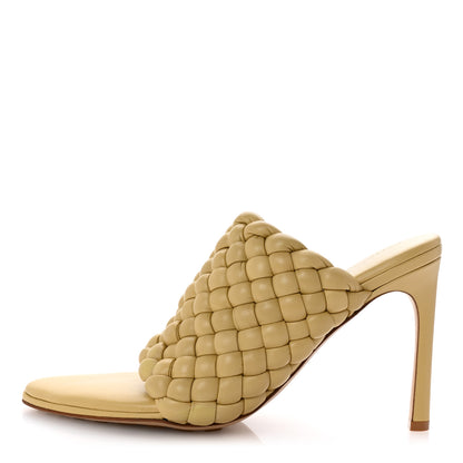 Bottega Veneta Nappa Padded Intreccio The Curve Sandals 39.5 Tapioca 1 of 9