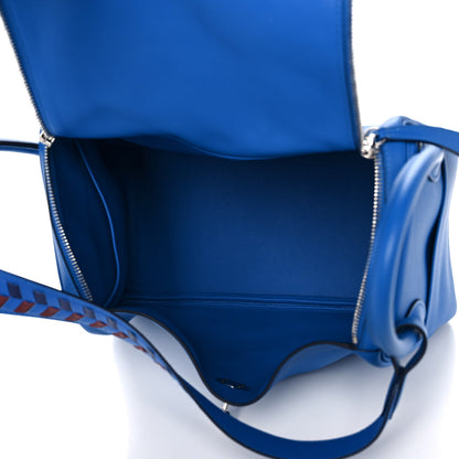 Hermes Swift Epsom Lindy 30 Tressage De Cuir Bleu Zellige Bleu Encre Rouge 7 of 16