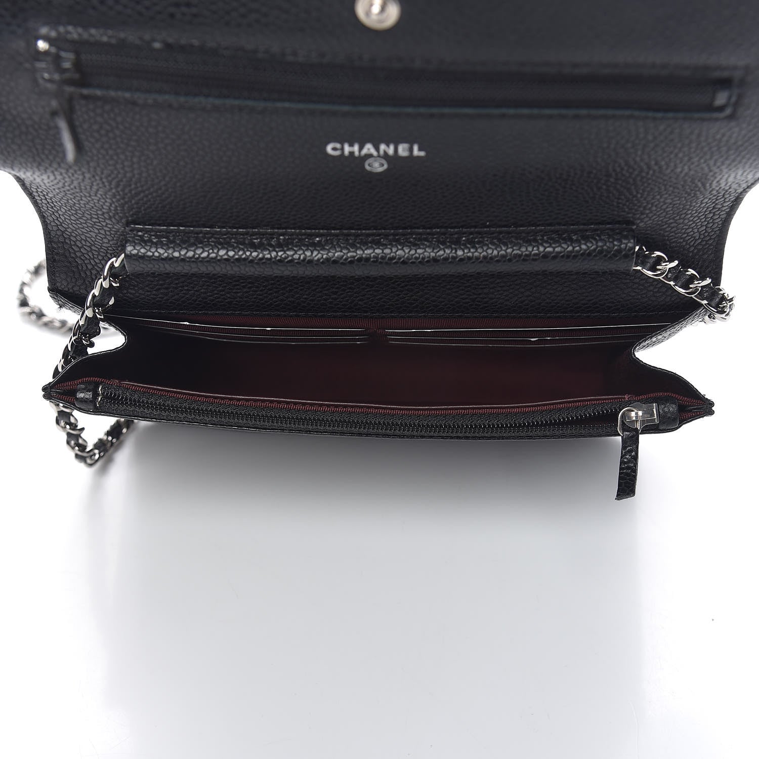 Chanel Caviar Quilted Wallet On Chain WOC Black 5 of 12