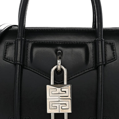 Givenchy Box Calfskin Mini Lock Antigona Shoulder Bag Black 7 of 9