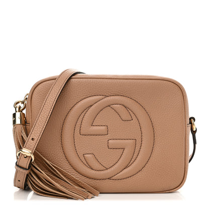 Gucci Pebbled Calfskin Small Soho Disco Bag Camelia 1 of 15