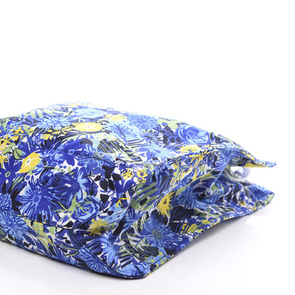 Prada Tessuto Nylon Saffiano Floral Print Tote Bluette Dis Primule 8 of 9