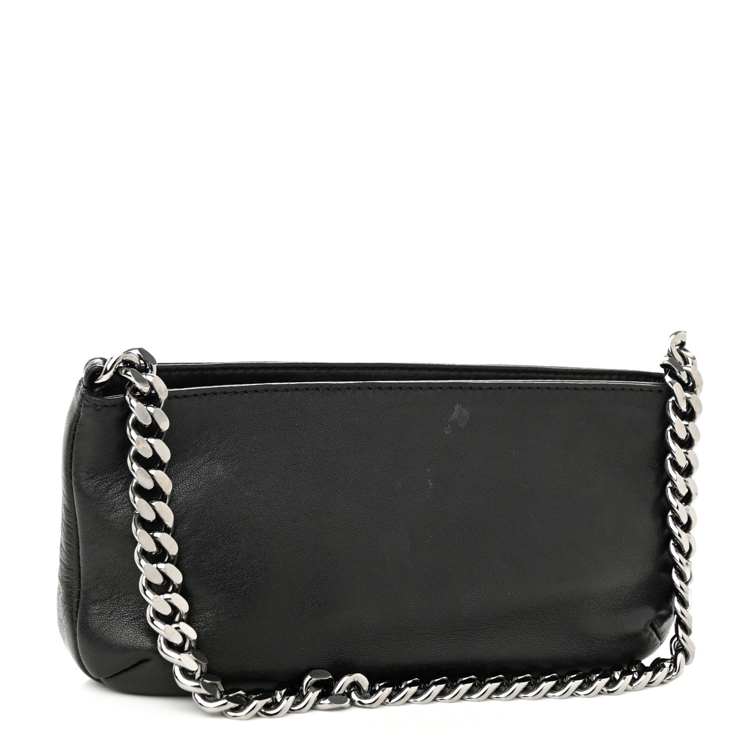 Chanel Calfskin Chain Stitch Clutch Black 3 of 11