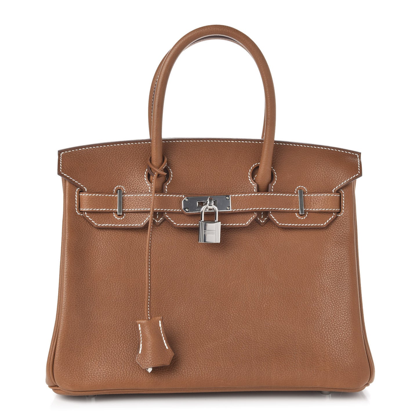 Natural Barenia Faubourg Birkin 30 Fauve