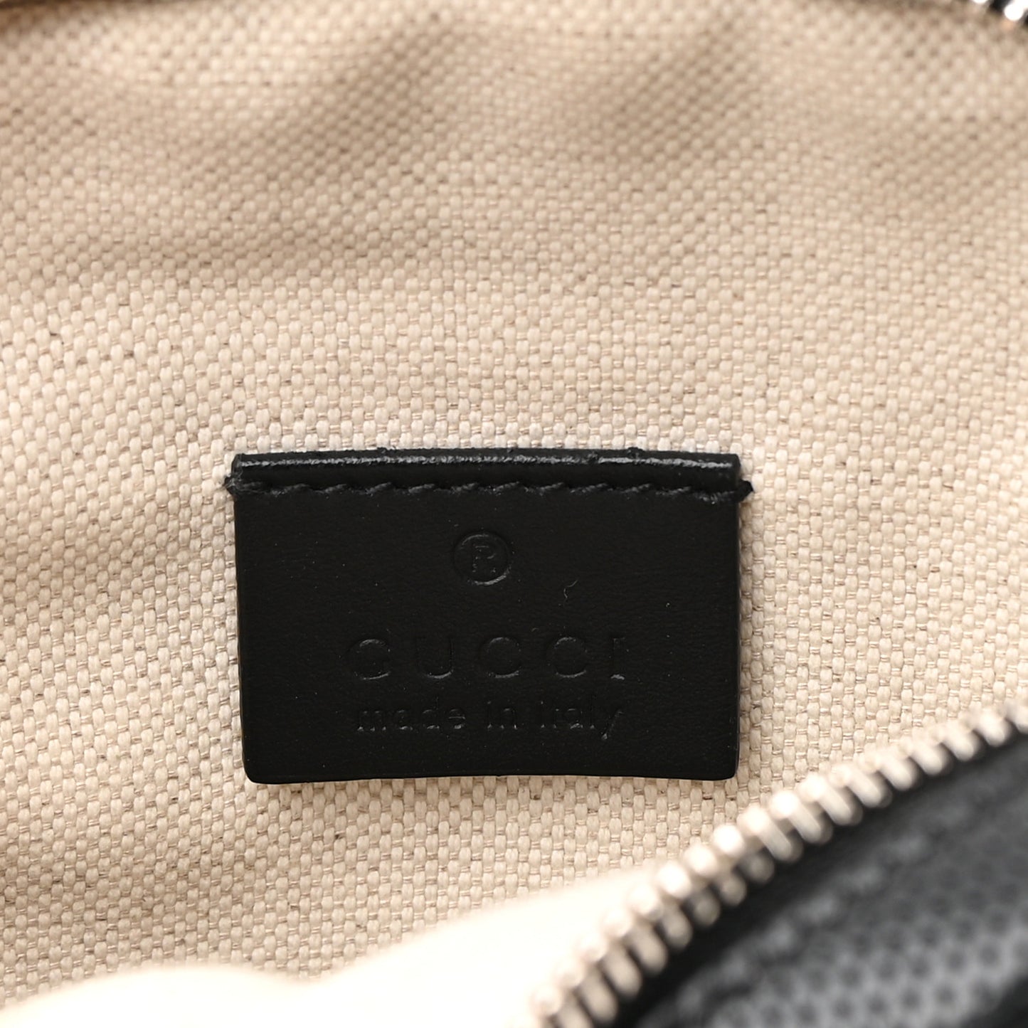 Calfskin GG Tennis Embossed Mini Double Zip Messenger Bag Black