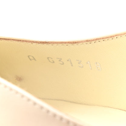 Chanel Lambskin Grosgrain Cap Toe CC Slingback Pumps 38 White Black 9 of 14