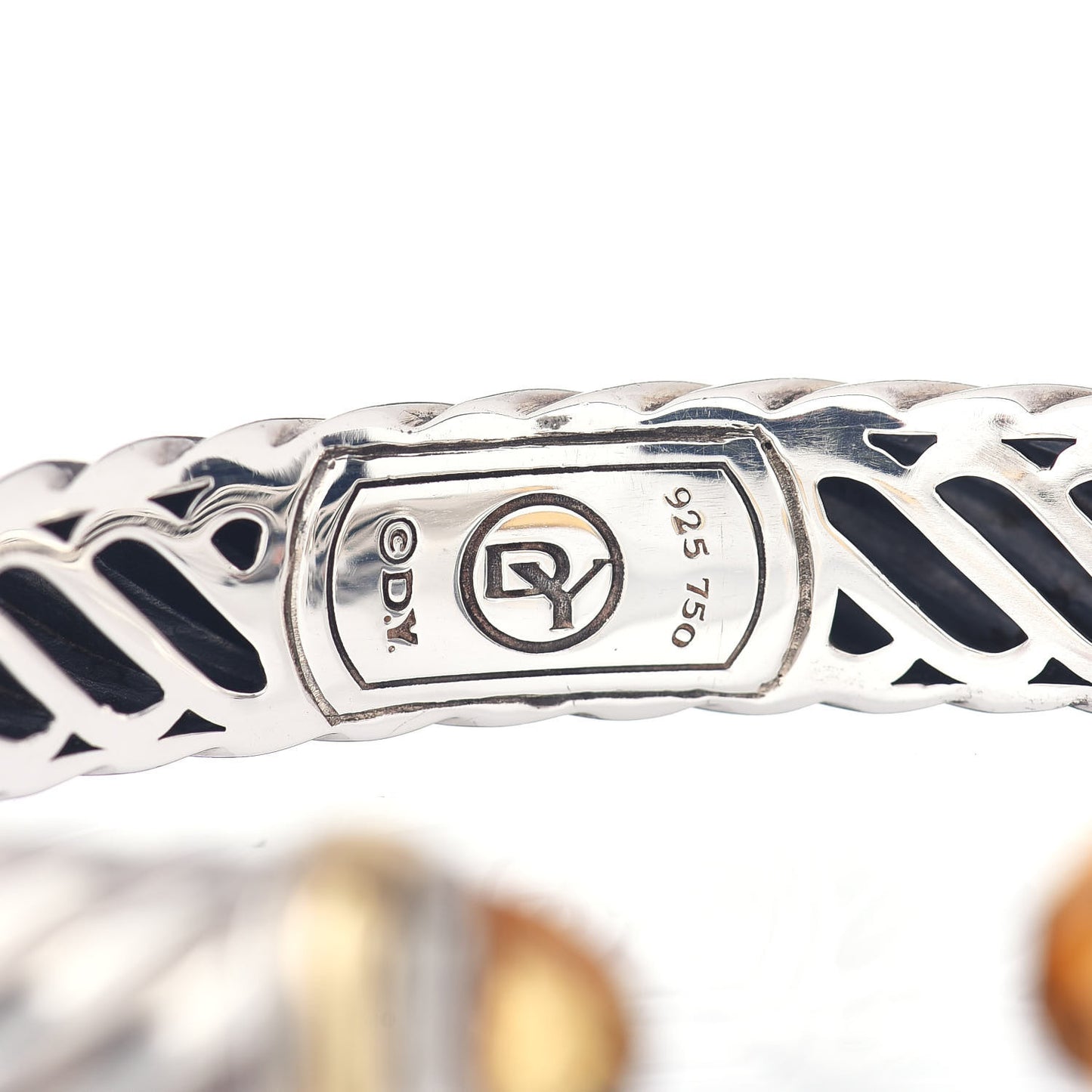 Sterling Silver 18K Yellow Gold Citrine 10mm Waverly Bracelet