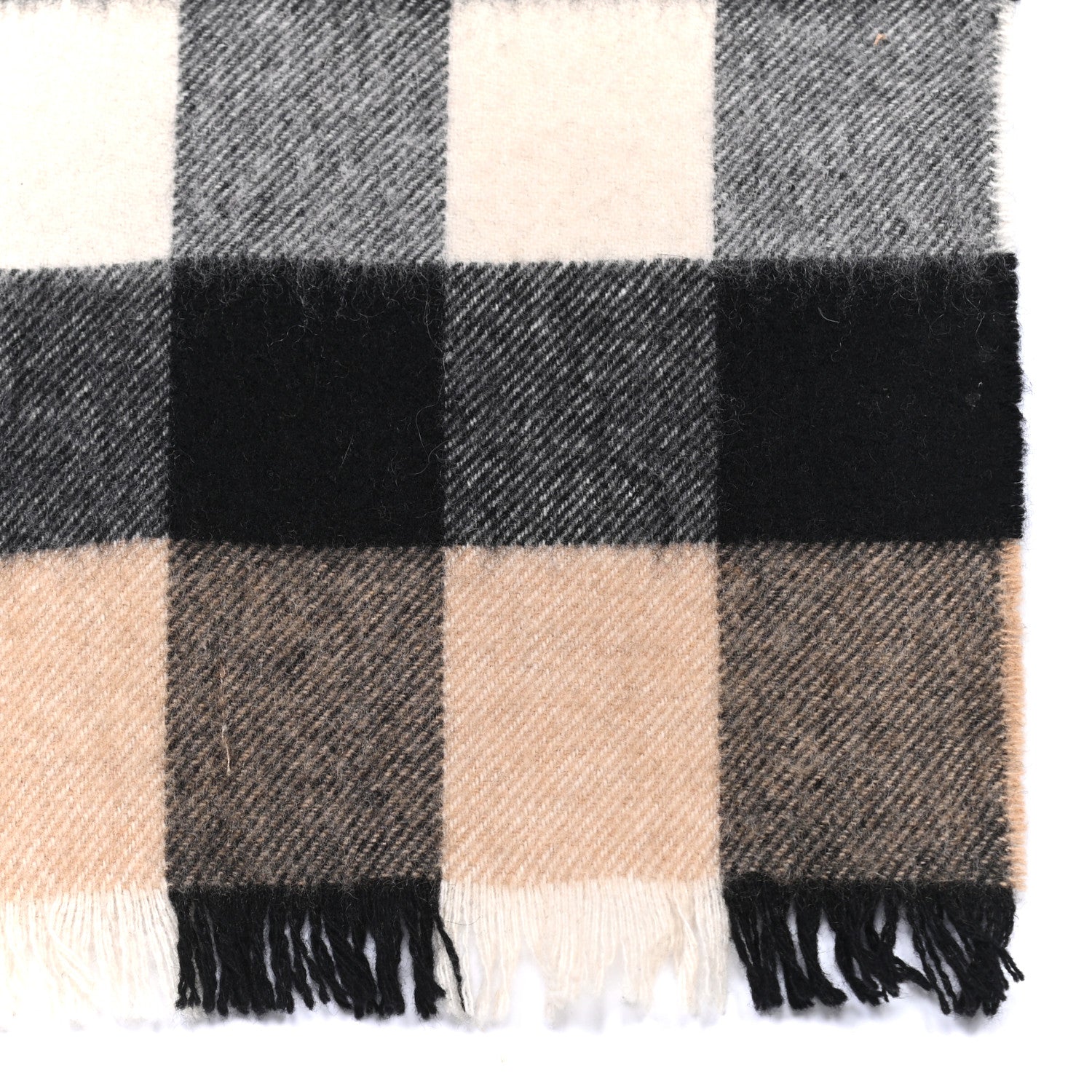 Burberry Cashmere Giant Exploded Check Scarf Camel 3 of 4