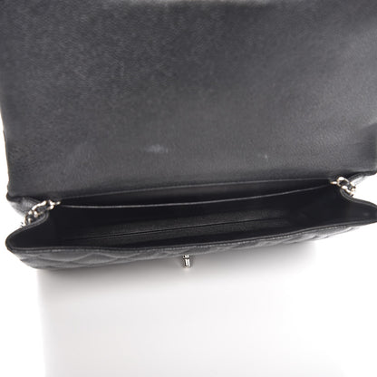 Chanel Caviar Quilted Clutch With Chain Flap Black 5 of 9