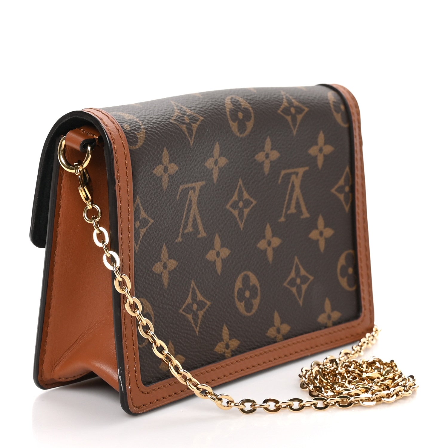 Louis Vuitton Reverse Monogram Dauphine Chain Wallet 3 of 9