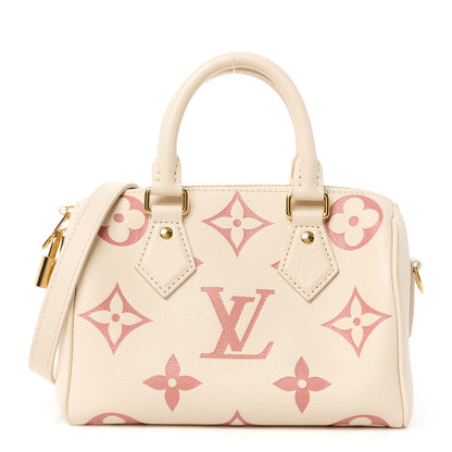 Louis Vuitton Empreinte Monogram Giant Speedy Bandouliere 20 Creme Rose Trianon 1 of 11