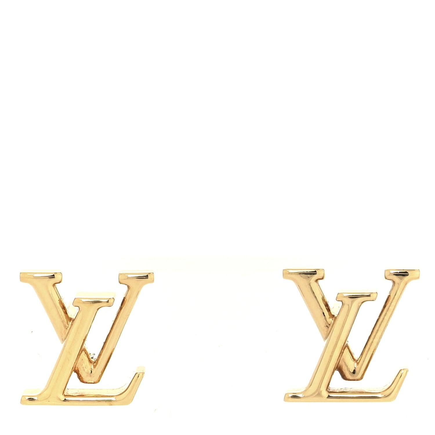 Louis Vuitton Metal LV Iconic Earrings Gold 1 of 4