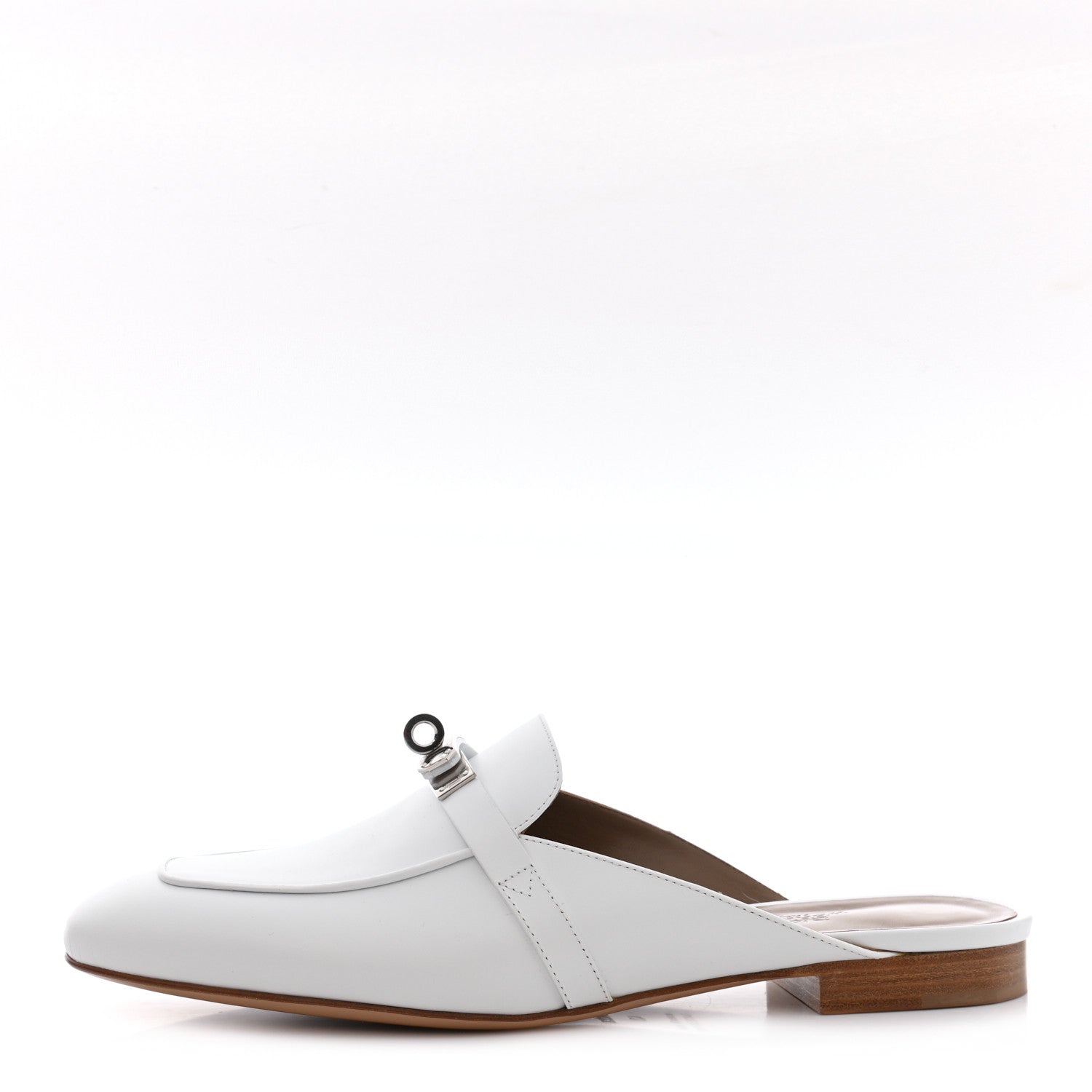 Hermes Calfskin Oz Mules 40 White 1 of 9