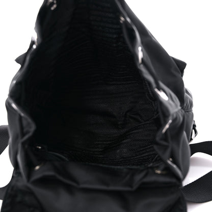 Prada Tessuto Nylon Saffiano Small Backpack Black 5 of 8