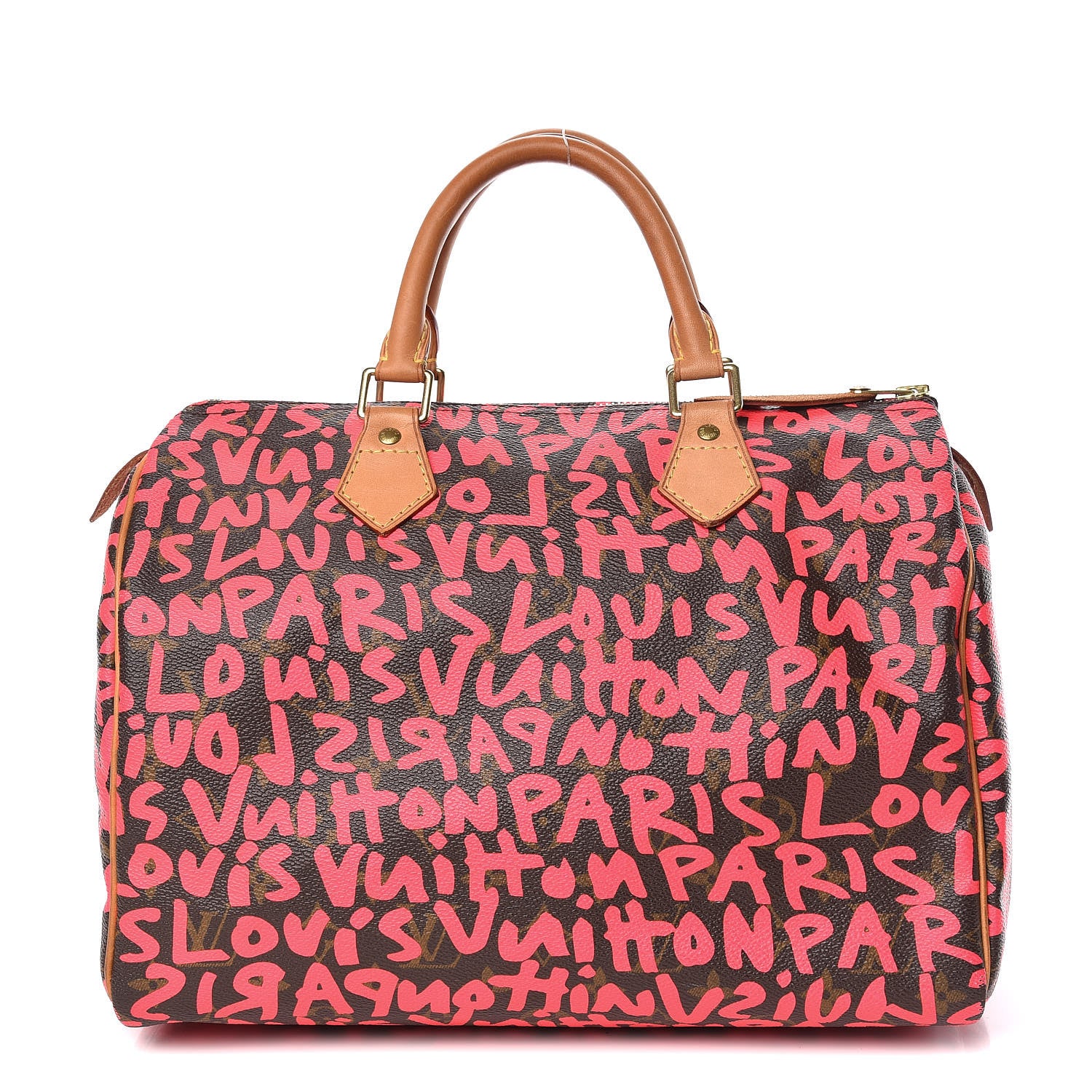Louis Vuitton Monogram Graffiti Speedy 30 Fuchsia 1 of 15