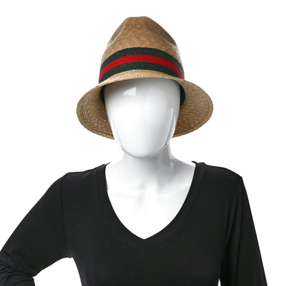 Gucci Abaca Straw Web Fedora Hat M 2 of 9