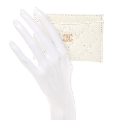 Chanel Caviar Quilted Card Holder White 2 of 8