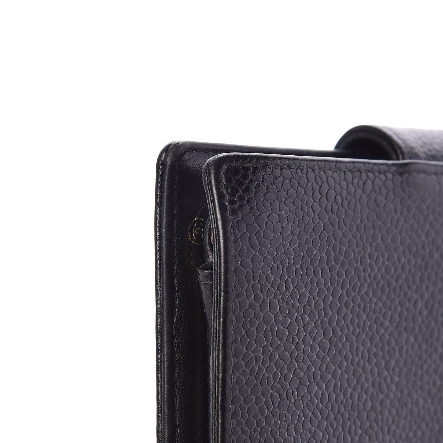 Chanel Caviar Timeless CC Compact French Wallet Black 10 of 15