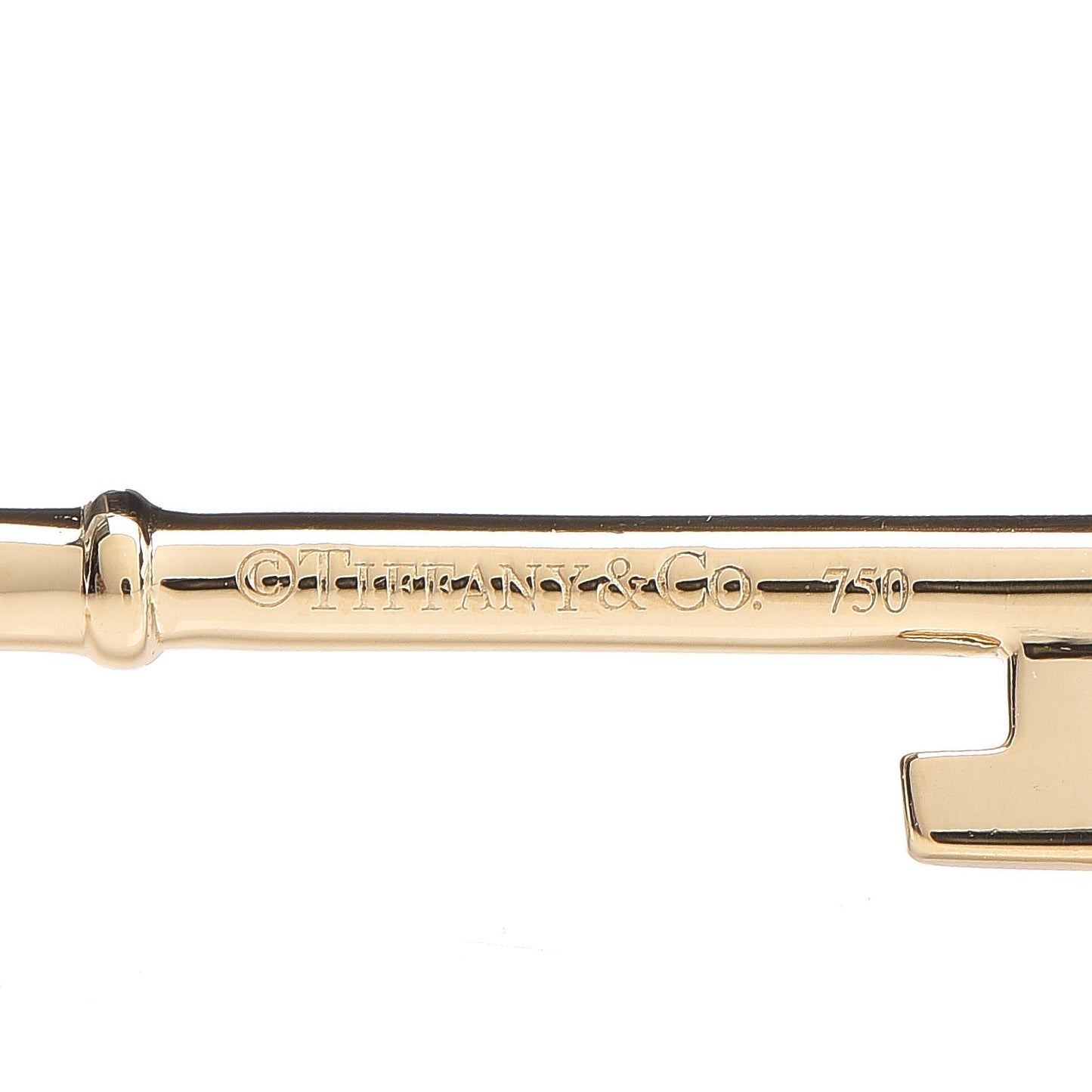 18K Yellow Gold Diamond Blossom Key Pendant