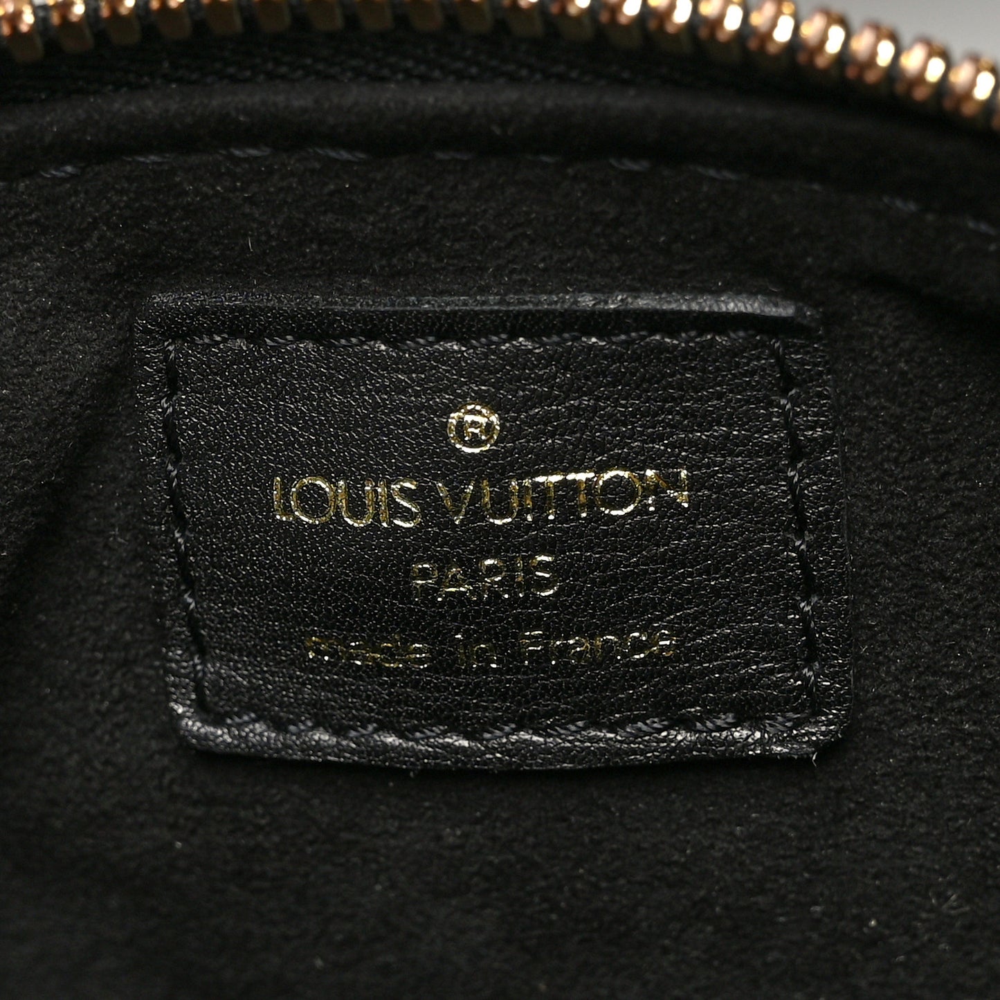 Calfskin Patent Embossed Monogram Stephen Ivory