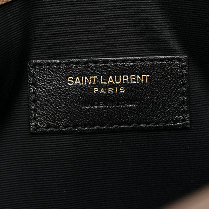 Saint Laurent Grain De Poudre Uptown Pouch Dark Beige 6 of 7