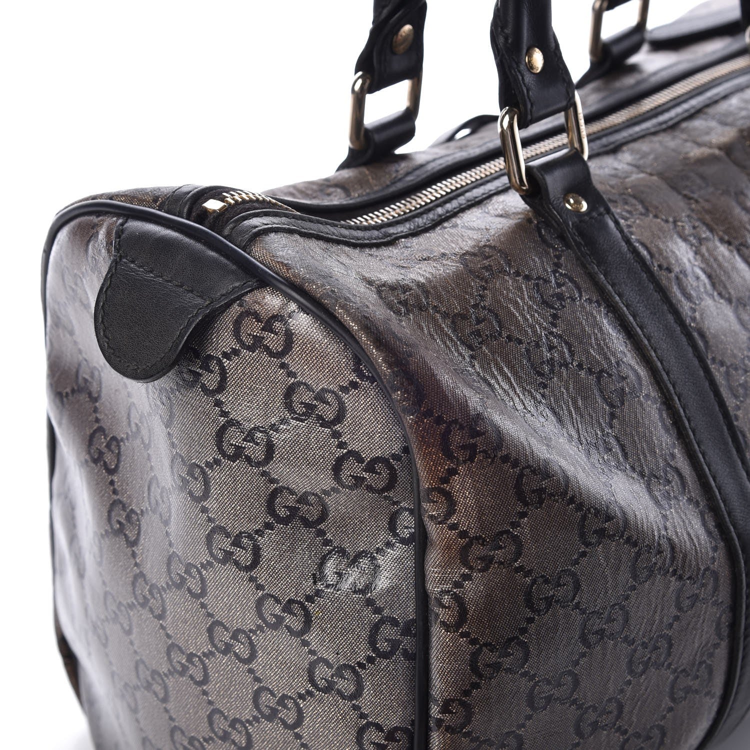 Gucci Crystal Monogram Medium Joy Boston Black 14 of 18
