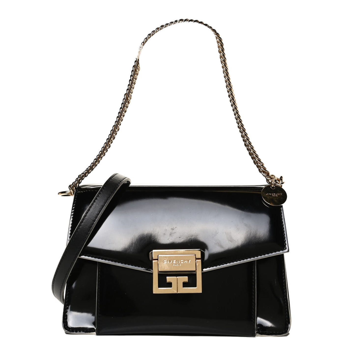 Spazzolato Small GV3 Shoulder Bag Black