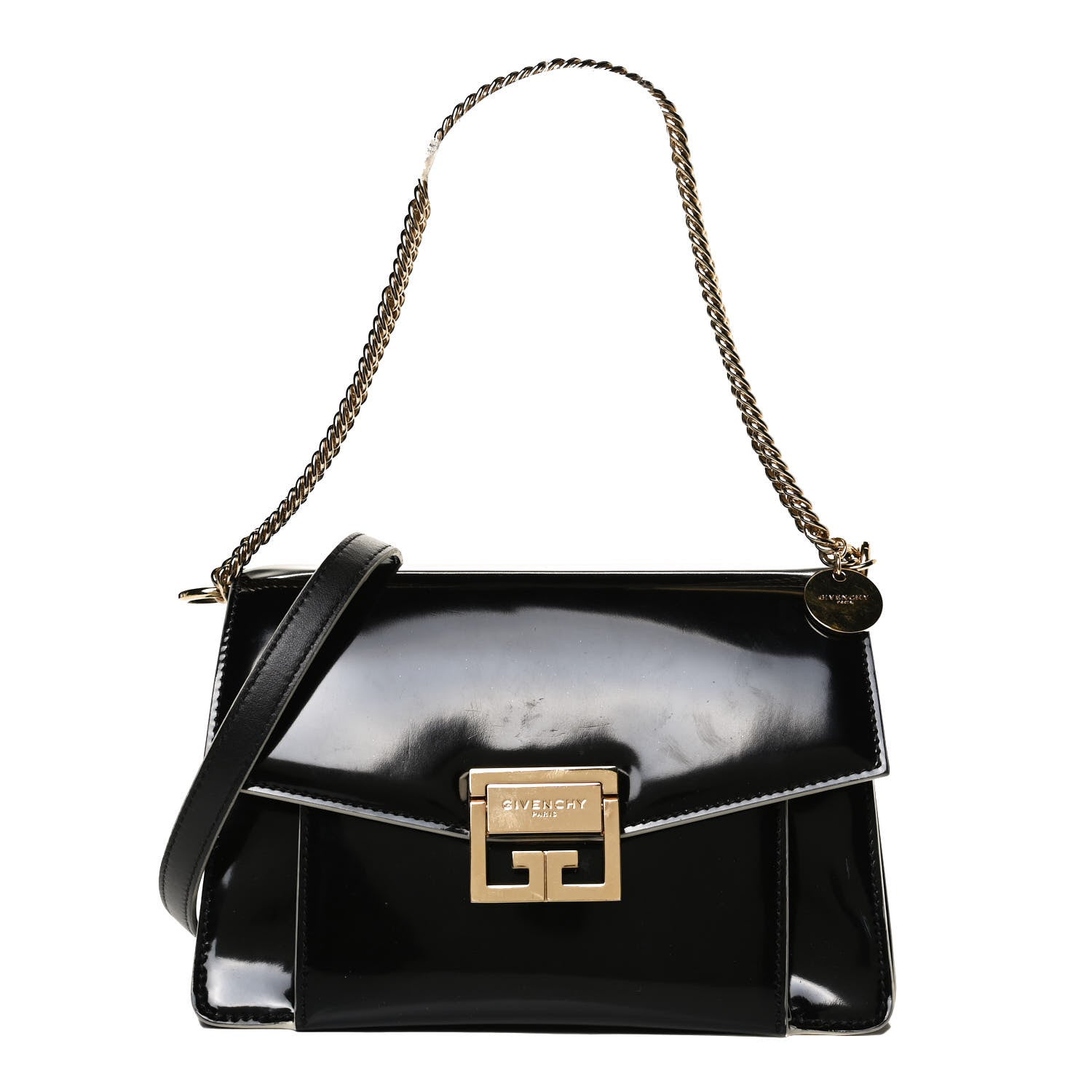 Givenchy Spazzolato Small GV3 Shoulder Bag Black 1 of 13