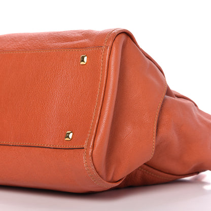 MCM Grained Calfskin Tote Orange 7 of 10