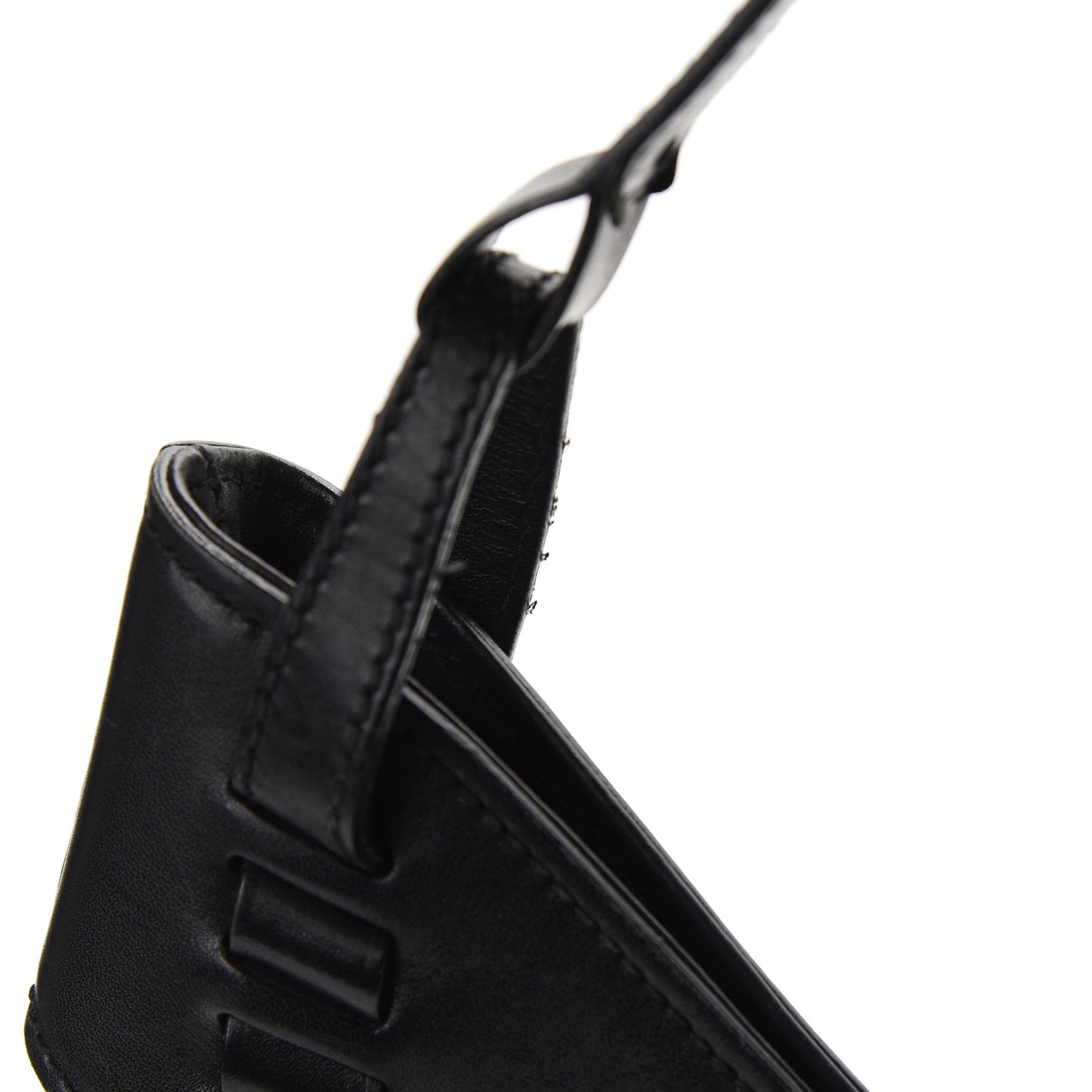 Denim Monogram Half Moon Hobo Black