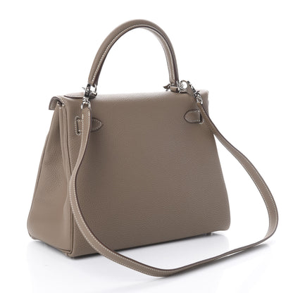 Hermes Togo Kelly Retourne 28 Etoupe 2 of 8