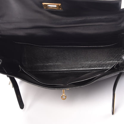 Hermes Box Kelly Retourne 32 Black 8 of 42