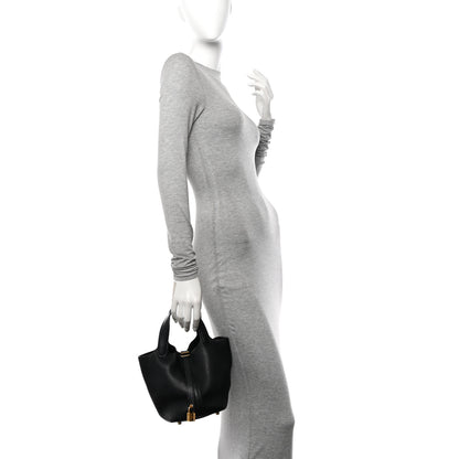 Hermes Taurillon Clemence Picotin Lock 18 PM Black 2 of 15