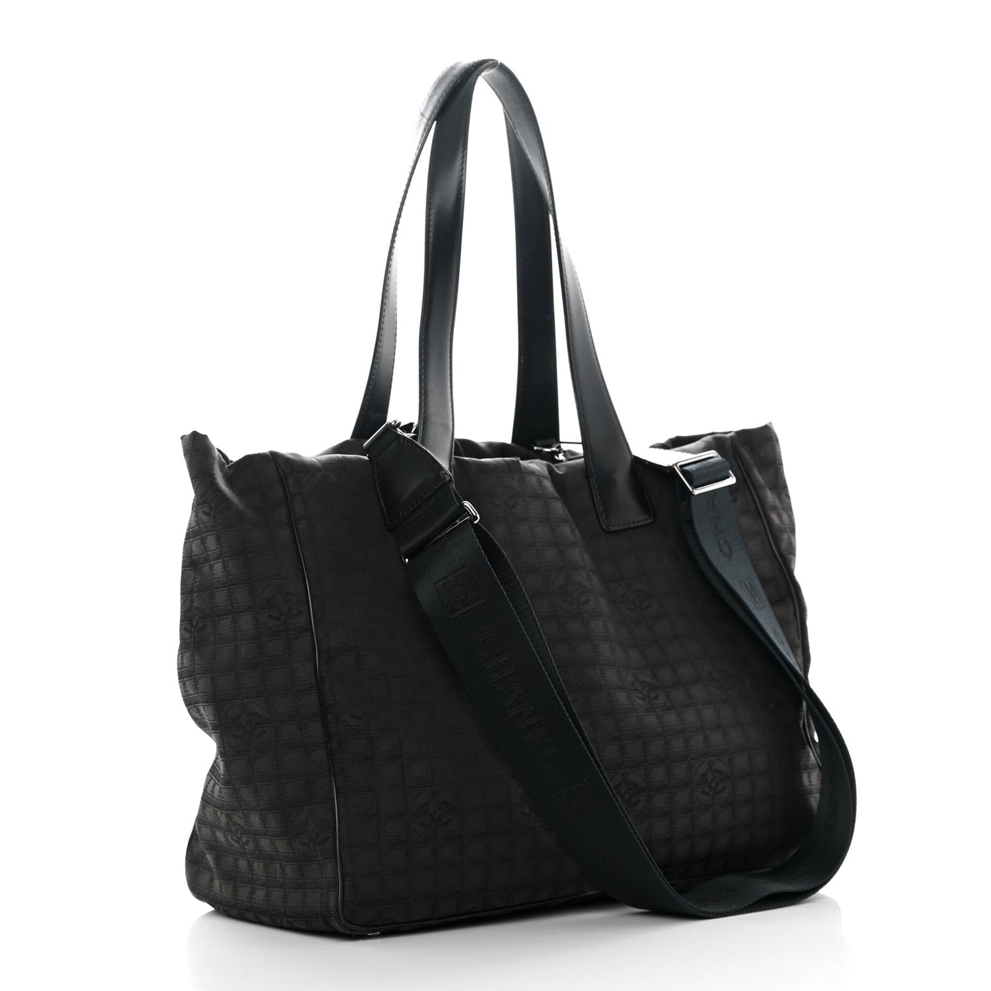 Nylon Travel Convertible Tote Black