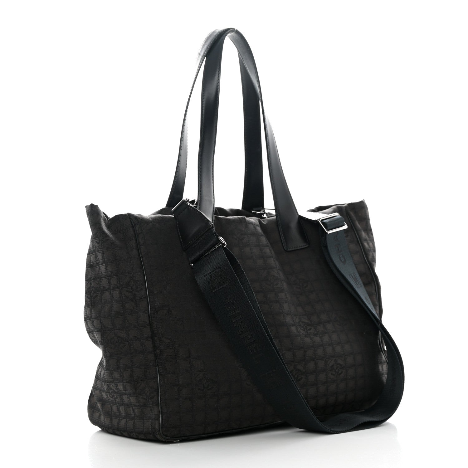 Chanel Nylon Travel Convertible Tote Black 4 of 20