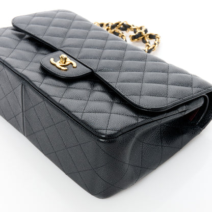 Chanel Caviar Quilted Jumbo Double Flap Black 11 of 11